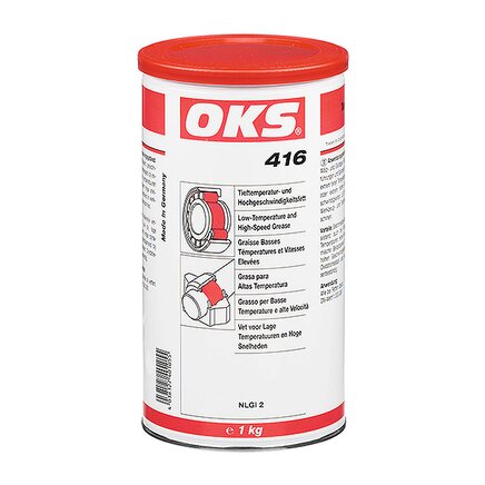 Exemplary representation: OKS 416, low-temp. and high-speed grease (can)