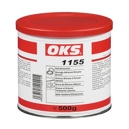 Exemplary representation: OKS 1155, adhesive silicone grease (tin)