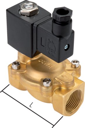 Exemplary representation: 2/2-directional solenoid valve (G 3/8" - G 1")