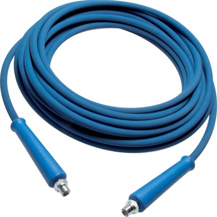 Exemplary representation: High pressure cleaner washing hose (blue)