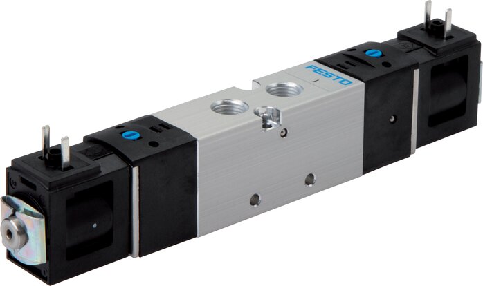 Exemplary representation: 5/2-way solenoid pulse valve