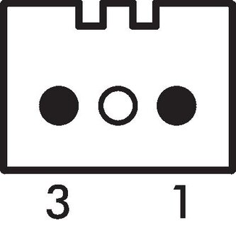 Schematic symbol: Rectangular plug H